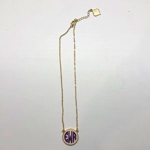 EWR Monogram necklace
